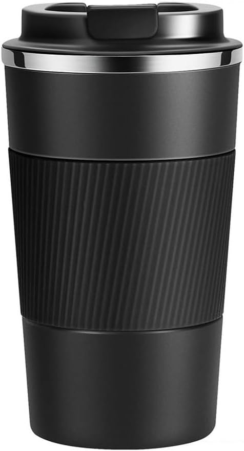 Mug isotherme: anti-fuite, en acier inoxydable, 380ml