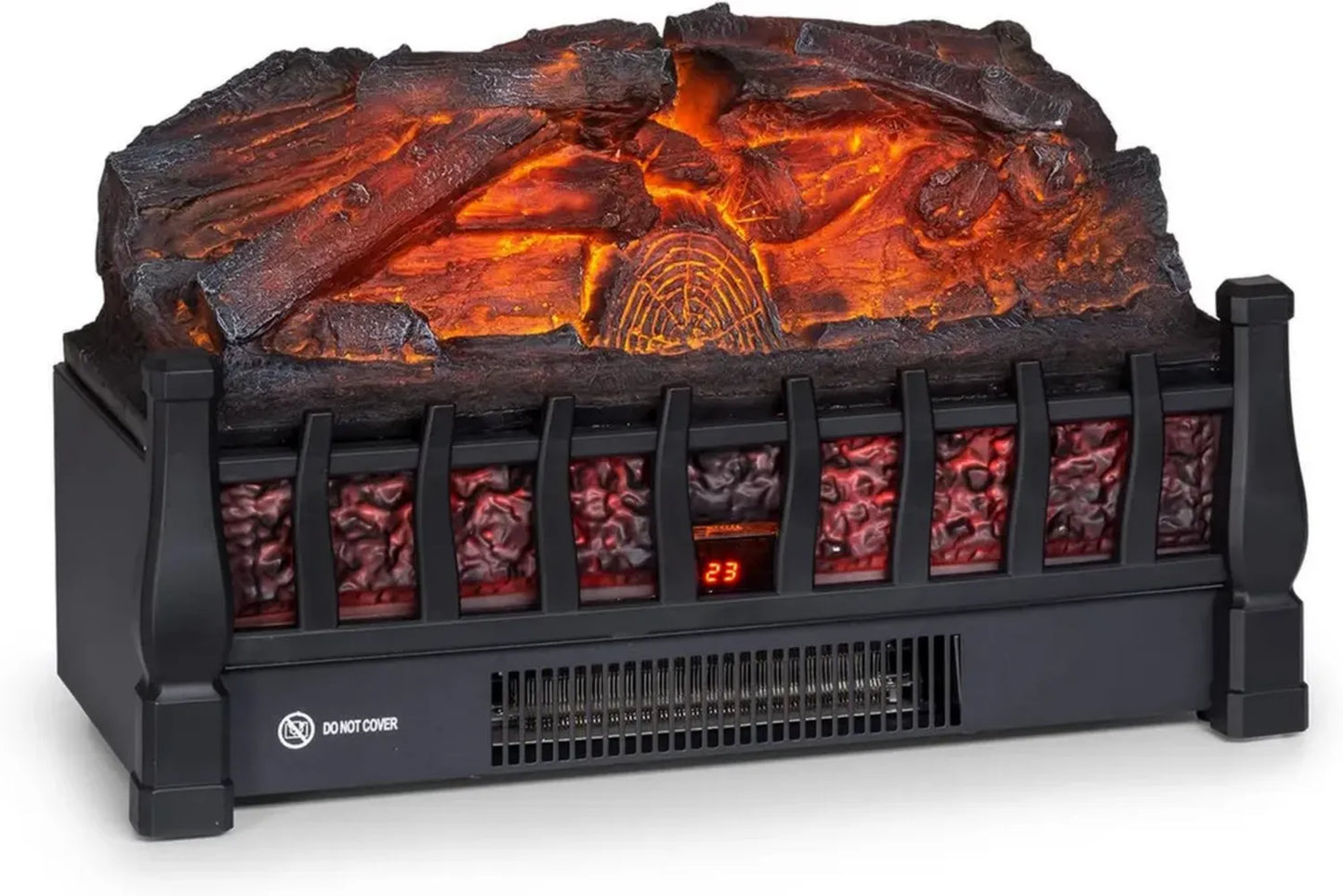 Cheminée Électrique d'Intérieur Klarstein 1800W, Foyer Décoratif à LED avec Télécommande, Programmable, Minuterie et Thermostat Ajustable